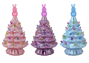 7.5 Inch Ceramic Lighted Easter Tree