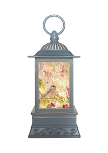 10.5" Blue Bird Sublimation Glitter Lantern