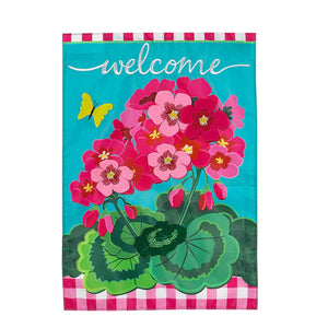 Spring Geranium Flag