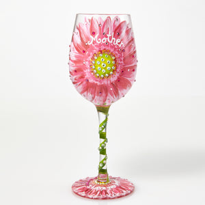Mom's Love in Bloom Lolita Wine Glass