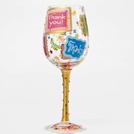 Load image into Gallery viewer, Thank You, Thank You Lolita Wine Glass
