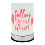 Blush White Heart Lantern