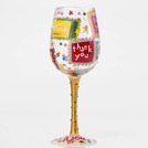 Load image into Gallery viewer, Thank You, Thank You Lolita Wine Glass
